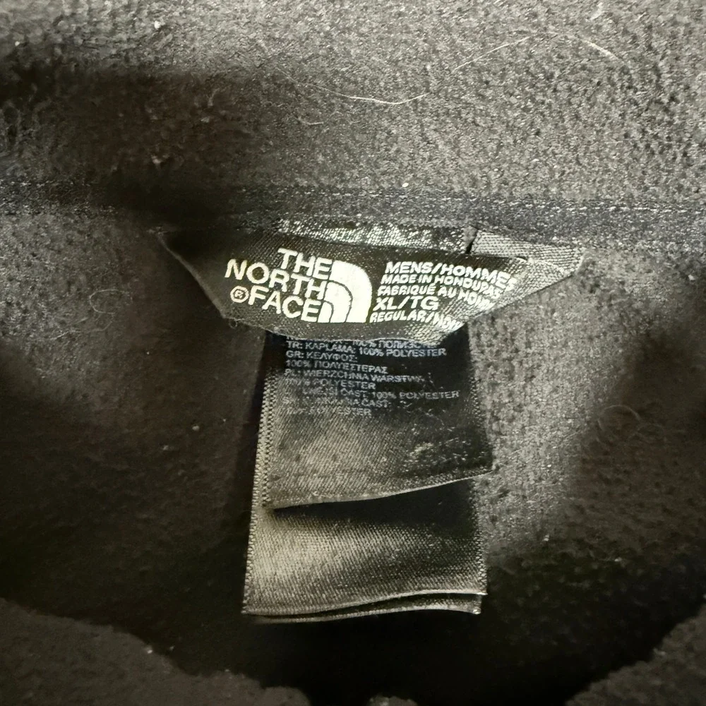 The North Face Mens‎ Quarter Zip Pullover Fleece XL Black Polyester Regular